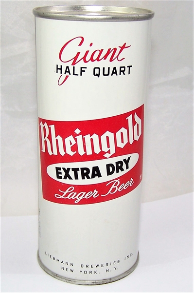 Rheingold "Giant" 16 Ounce Flat Top Beer Can....Stunning