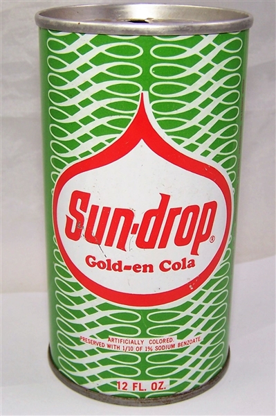 Sun-Drop Golden Cola Zip Code Tab Top Can