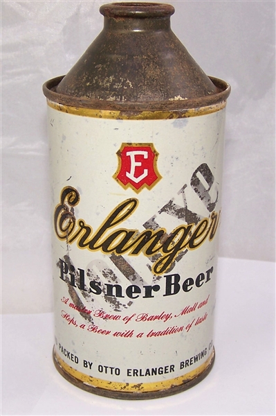 Erlanger Deluxe IRTP Cone Top Beer Can