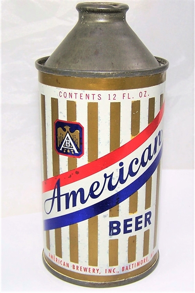 American Non-IRTP Cone Top Beer Can...