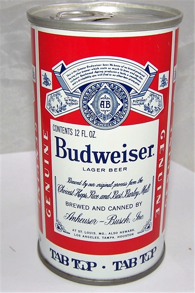 Only Known? Three Sided Budweiser Tab Top Beer Can..Huh?