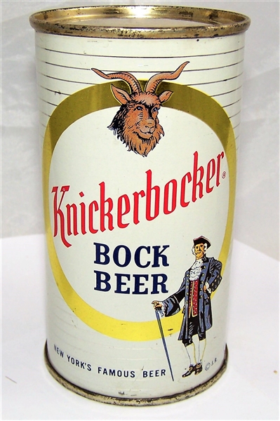 Knickerbocker Bock Flat Top Beer Can, Tough Can