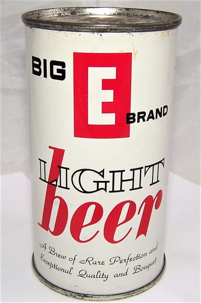 Seldom Seen Big E Brand Light Flat Top Beer Can