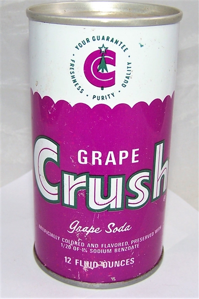 Crush Grape Soda Zip Code Tab Top Can.