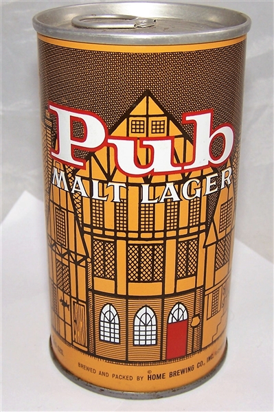 Stunning Pub Malt Lager Early Ring Pull Beer Can