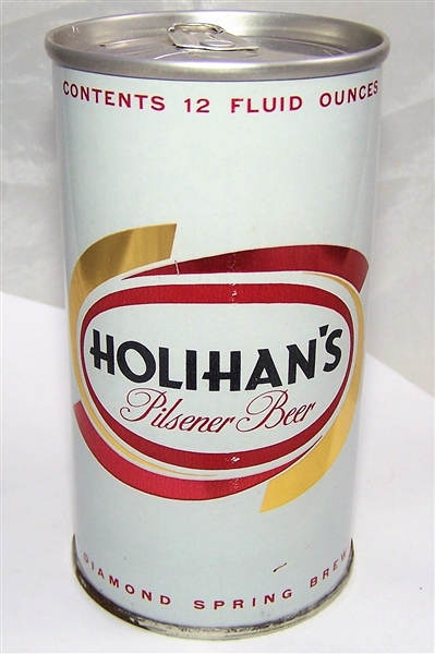 Super Holihans Metallic Pilsener Zip Top Beer Can, Zip Intact