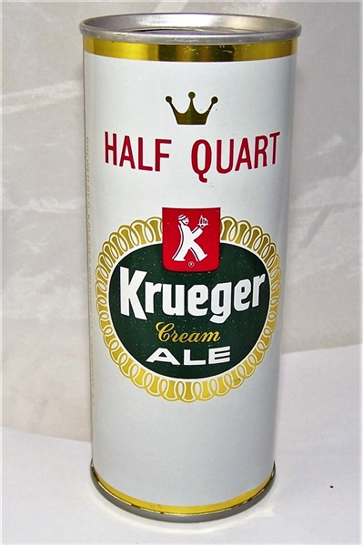 Krueger Cream Ale 16 Ounce Tab Top Beer Can.....Nice!