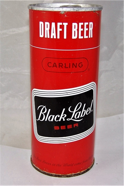 Black Label Draft 16 Ounce Early Ring Pull Beer Can