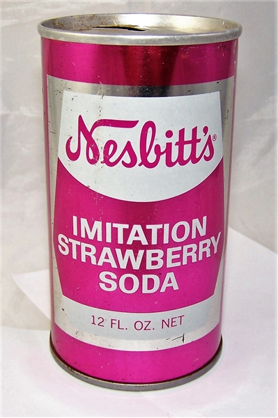 Nesbitts Imitation Strawberry Zip Code Soda Can