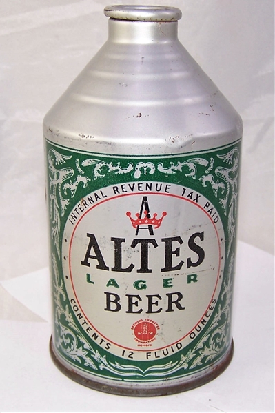 Altes Lager Crowntainer Beer Can IRTP