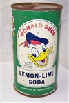 Donald Duck Lemon Lime Flat Top Soda Can