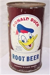 Donald Duck Root Beer Flat Top Soda Can