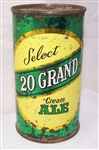 20 Grand Select Cream Ale Flat Top Beer Can