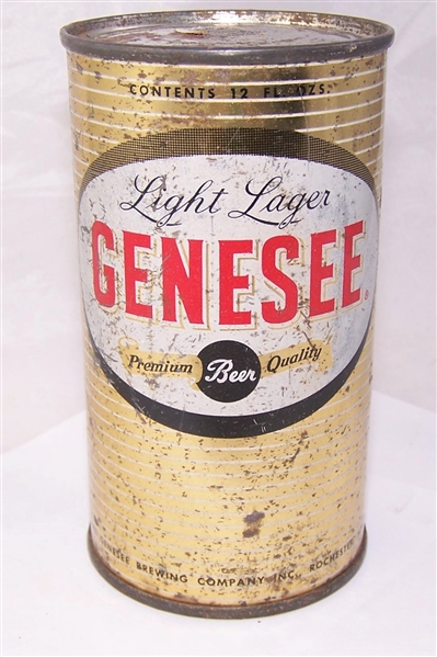 Genesee Light Lager Flat Top Beer Can
