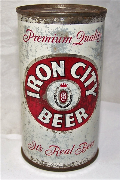 Iron City Premium Quality (Almost a century) Flat Top Beer Can