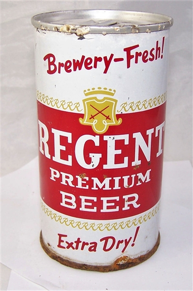 Regent Premium Zip Top Beer Can Bottom Opened