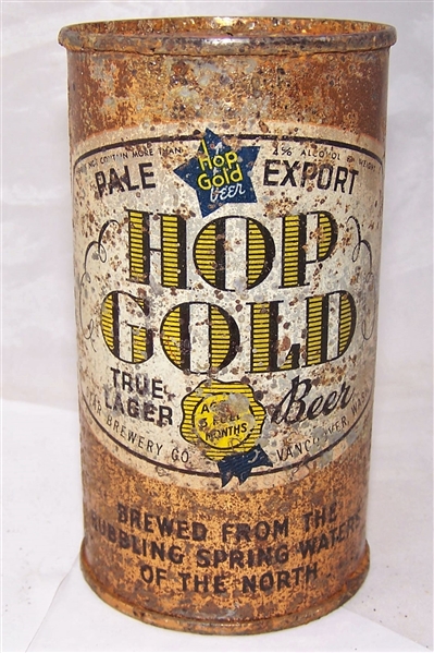 Hop Gold True Lager O.I Beer Can