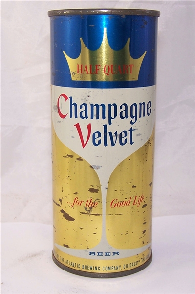 Champagne Velvet 16 Ounce Flat Top Beer Can