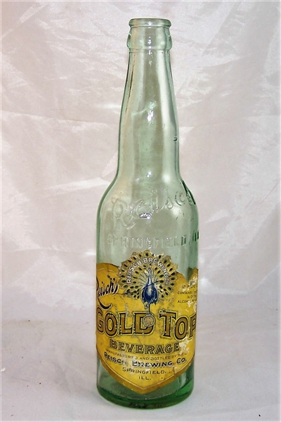 Reischs Gold Top Beverage Prohibition Bottle