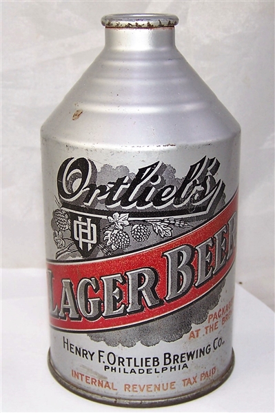 Ortliebs Lager Crowntainer Beer Can. Tough Variation.