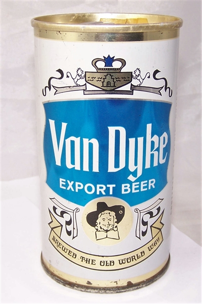 Van Dyke Export Zip Top Beer Can, Zip Intact