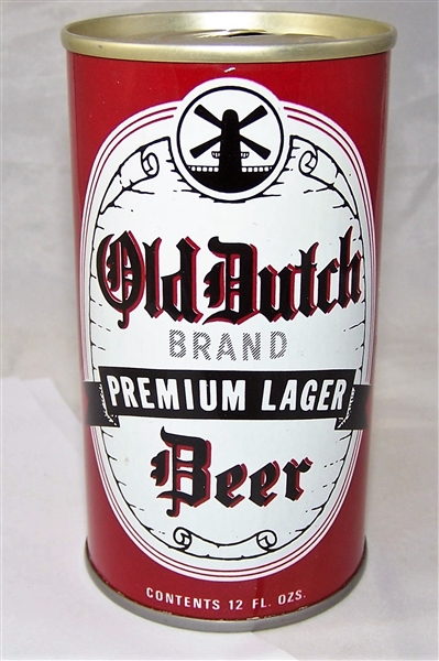 Old Dutch Brand Premium Lager Tab Top Beer Can....Clean!