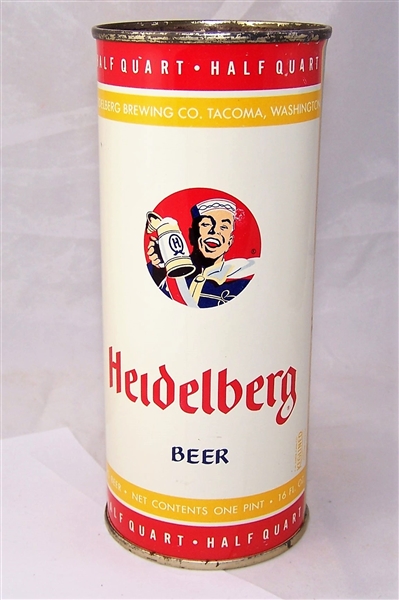 Heidelberg 16 Ounce Flat Top Beer Can...Clean!