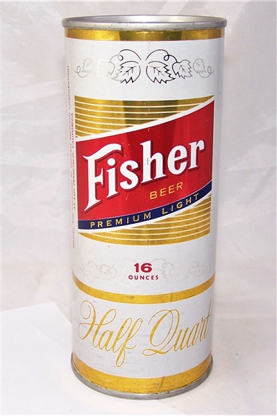 Fisher Half Quart Flat Top Beer Can