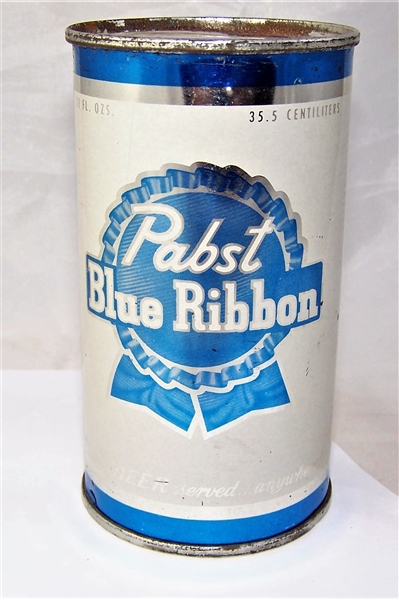 Pabst Blue Ribbon Flat Top Beer Can