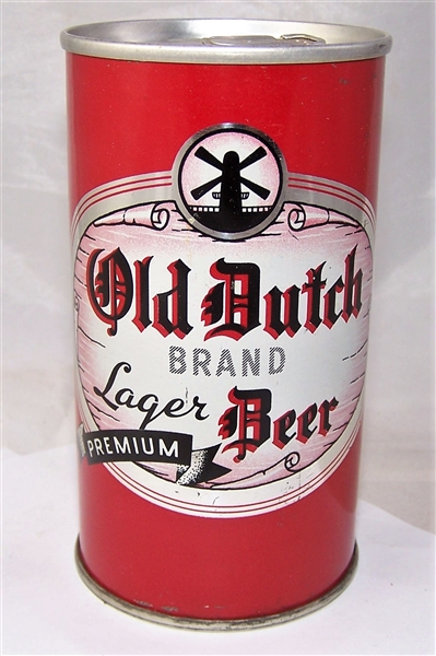 Old Dutch Lager Zip Top Beer Can....Zip Intact