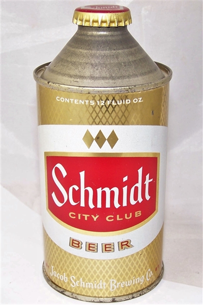 Schmidt City Club Cone Top Beer Can