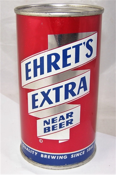 Ehrets Extra Near Beer Flat Top Beer Can