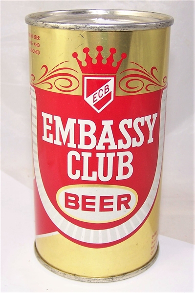 Embassy Club Flat Top Beer Can Norfolk, VA