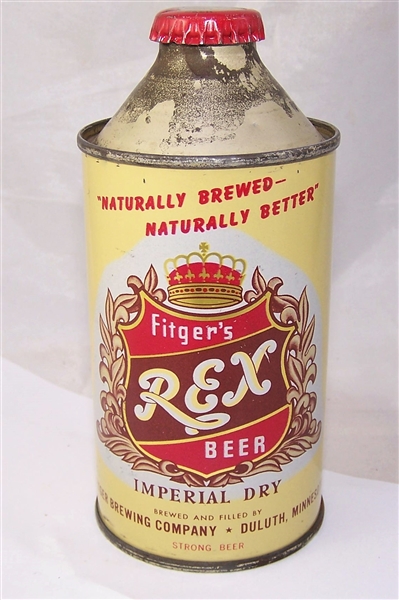 Fitgers Rex "Strong Beer" Cone Top Beer Can