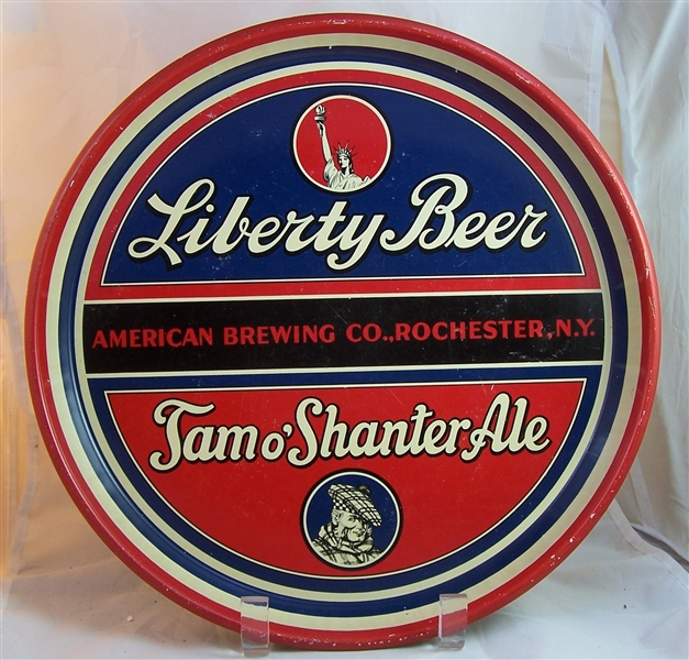 American Brewing Co. 12 Inch Tray Featuring Tamo Shanter and Liberty Beer
