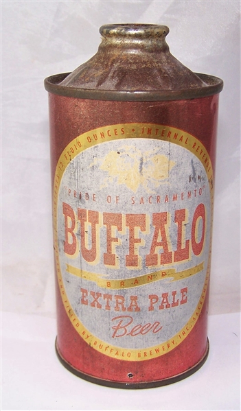 Buffalo Extra Pale Low Pro Cone Top Beer Can