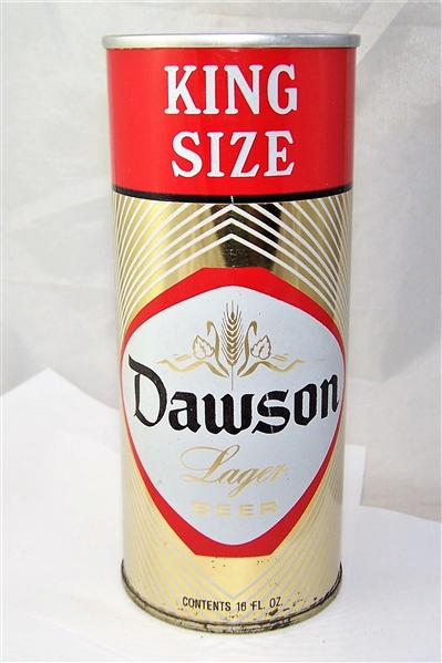 Dawson Lager King Size 16 Ounce Tab Top Beer Can...RARE!