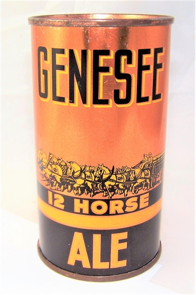 Genesee 12 Horse Ale Opening Instruction Beer Can NON-IRTP