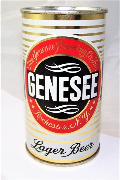 Genesee "Bulls Eye" Flat Top Beer can...WOW!