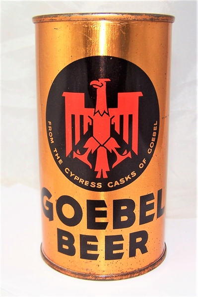 Goebel (German Eagle) Opening Instruction Flat Top Beer Can