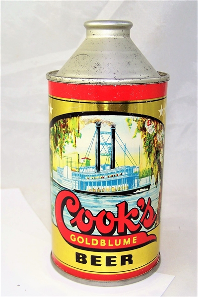 Cooks Goldblume Cherokee Cone Top Beer Can NIEO 4 %