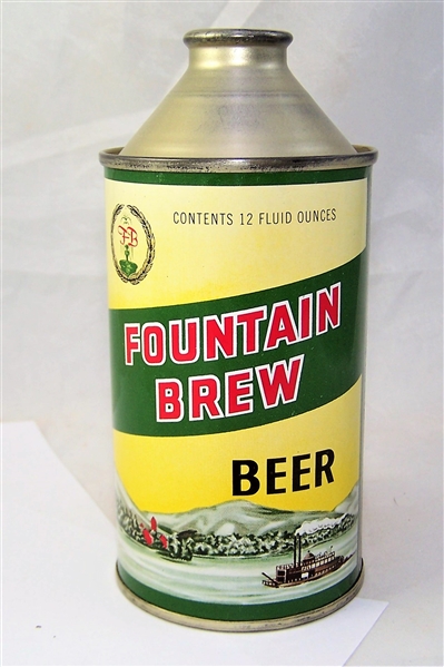 Fountain Brew Cone Top Beer Can.....Amazing Can