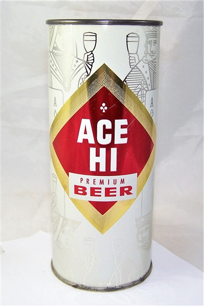 Ace Hi 16 Ounce Flat Top Beer Can....Clean!