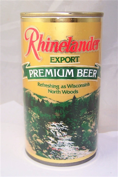 Rhinelander Export Test Can, Very Rare, and cool