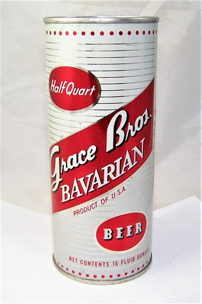 Grace Bros. Bavarian 16 Ounce Flat Top Beer Can