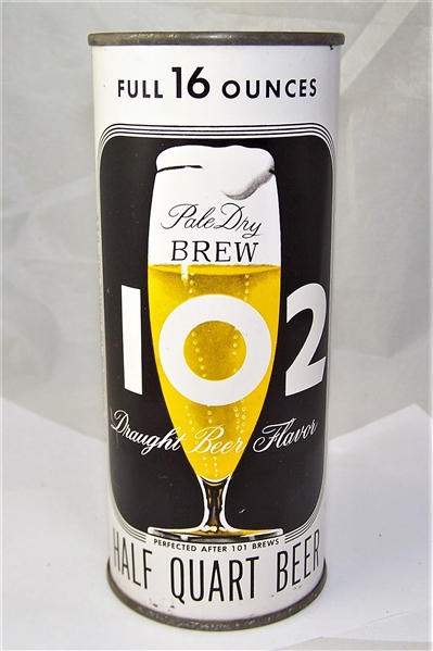 Brew 102 16 Ounce Flat Top Beer Can