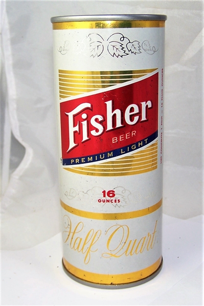 Fisher Half Quart Flat Top Beer Can (Lucky)