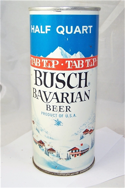 Busch Bavarian Tab Top (Los Angeles) Zip Top Half Quart