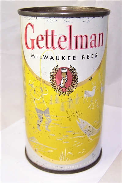 Gettelman Series (Fishing) Set Can Flat Top Beer Can