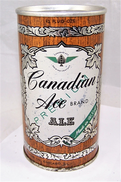 Canadian Ace Ale Fan Tab Beer Can....Tough can!!